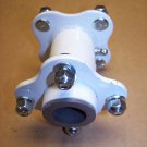 New Pr. 4-on-2-13/16" Dual-Flange Idler-Wheel Hubs, Fit 3/4" or 1" Spindles; fit PermaGreen®