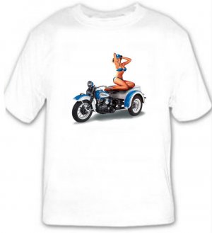 Motorcycle Pin-Up