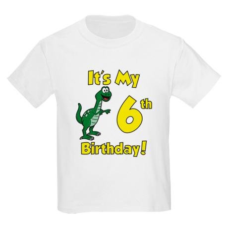 It's My 6th Birthday (Dinosaur)