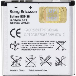 BST-38 Cell Phone Battery - Proprietary - Lithium Polymer (Li-Polymer)