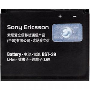 Sony Ericsson Lithium Ion Cell Phone Battery - BST39 Proprietary - Lithium Ion (Li-Ion) - 3.6V DC