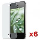 6X Reusable Anti-Glare Screen Protector for Apple iPhone 4