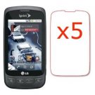 5x LG Optimus S LS670 Premium Clear LCD Screen Protector Shield Cover Guard Film Kit
