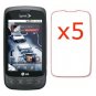 5x LG Optimus S LS670 Premium Clear LCD Screen Protector Shield Cover Guard Film Kit