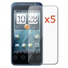 5x HTC EVO SHIFT 4G Premium Clear LCD Screen Protector Cover FREE SHIPPING!
