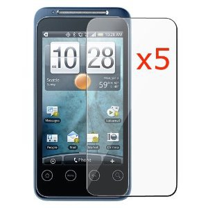 5x HTC EVO SHIFT 4G Premium Clear LCD Screen Protector Cover FREE SHIPPING!