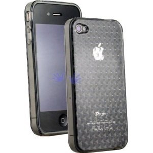 Apple iPhone 4G (Newest Model!) Semi-Hard Polymer Crystal Case (Smokey) FREE SHIPPING!
