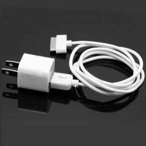 iPhone 3G, 3GS, 4 USB Wall Adapter Charger with USB to Dock Connector cable FREE SHIPPING!