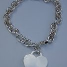 New Sterling Silver Heart Bracelet