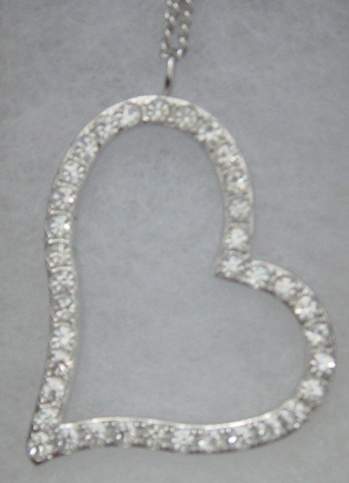 New Top Grade Crystal Heart Chained Pendant
