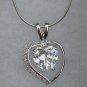 New CZ Heart Pendant