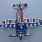 New Jet Flag Brooches