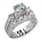 Sterling Silver Engagement/Wedding Ring Size 5