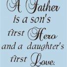 A Son and Daughter  Vinyl Wall Art Words Sticky Words