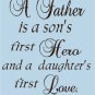 A Son and Daughter  Vinyl Wall Art Words Sticky Words