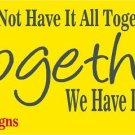 Together Family Vinyl Wall Art Wall Words