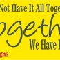 Together Family Vinyl Wall Art Wall Words