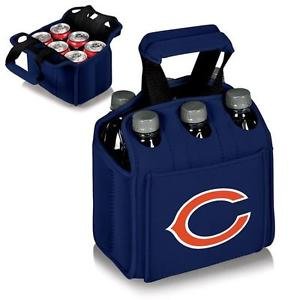 Chicago Bears Digital Print Six Pack Cooler Tote Navy