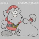 Christmas Santa rhinestone design