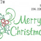 Christmas rhinestone motif