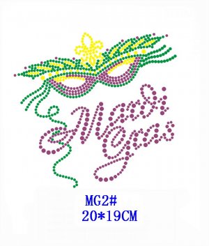 Mardi Gras stone motif
