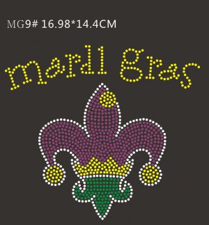 Mardi Gras stone motif