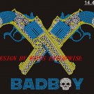 Guns rhinestone designs
