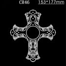 Cross rhinestone motif