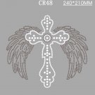 Cross design rhinestone transfer