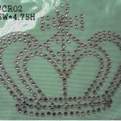 Crown design hot fix motif
