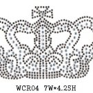 Crown design rhinestone motif