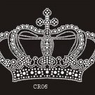 Crown design rhinestone transfer