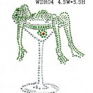 Drinking design rhinestone transfer
