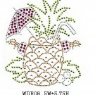 Pineapple design rhinestone transfer