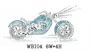 Bike and motorcycle rhinestone design