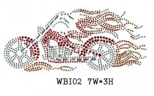 motorcycle rhinestone designs