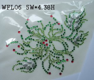 Flower rhinestone transfer