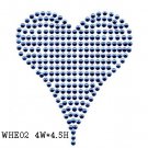 Hot fix motif heart design