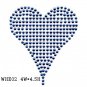 Hot fix motif heart design