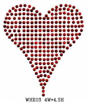 Heart stone motif