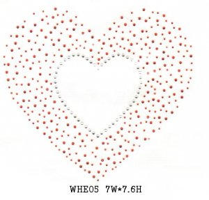 Heart design stone motif