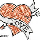 Heart design stone motif