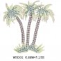 Palm design hot fix motif