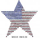 Star rhinestone transfer motif