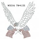 Eagle design rhinestone transfer