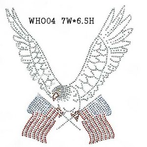 Eagle design rhinestone transfer