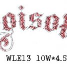 Letters design stone motif