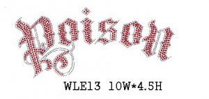 Letters design stone motif