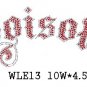Letters design stone motif