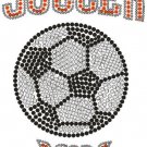 Soccer rhinestone design